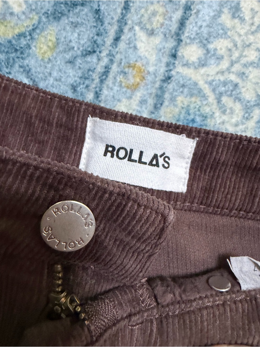 Rolla’s High Rise Original Straight Leg Corduroy Pants – Dark Brown espresso - Picture 5 of 7